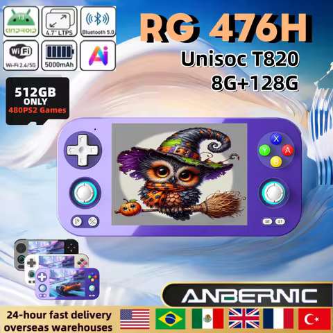 Anbernic RG 476H Retro Handheld Game Console 4.7-inch LTPS In-Cell Screen Android13 Unisoc T820 Supp