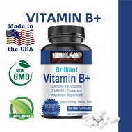 Vitamin B complex capsules, aid digestion, promote metabolism, and prevent anemia Vitamin B12 Vitami
