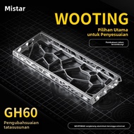 H60 Casing Aluminium Holographic Custom Wooting60HE/mad60/win60/GT60 Keyboard Magnetik