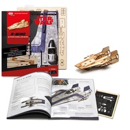 IncrediBuilds Star Wars A-Wing 3D Wooden Model and DIY Puzzle for Adults and Kids. Ki-Gu-Mi Wooden Art. Christmas Gift Idea for Star Wars Fans.