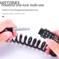 INSTORE1 Number Lock, Chain Lock 4 Digit Password Lock, Simple Durable Solid Color Anti-theft Alloy 
