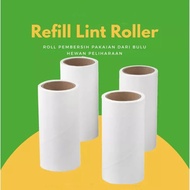 isi ulang refill pembersih bulu halus baju sofa bantal kasur roller - refil 30sheet +packing bubble