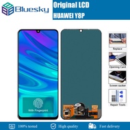 จอ LCD แบบดั้งเดิมสำหรับ Huawei Y8P กรอบจอ LCD 2020หน้าจอแสดงผลหน้าจอสัมผัสอะไหล่ AQM-LX1 Y8P Y8แสดง