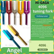 疗愈音叉Crystal Tuning Fork 4096HZMusical Instrument Aluminum Alloy Tuning Fork Suit Resonance Tuning Fo