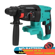 Brushless Electric Hammer 4 Functions Cordless Rechargeable Rotary Hammer Impact Drill Power Tools For Makita 18V Batter