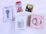 全新正版；實用生活/日常用品，全圖5件平售共 $200包順豐 (平均每件只需$40) - 不散賣，包含有：貓咪保濕/香薰噴霧兩用機(使用食水/香薰精油) + Hello Kitty Lip Balm 