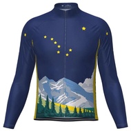 Men Summer Bicycle Clothes Long Sleeve Cycling Jerseys Clothing Mtb Road Bike Clothing Pro Cycling Jersey Long Sleeve Bike Riding Top Outdoor Sports Tops