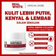 Real White Alpha Arbutin Collagen Night Cream