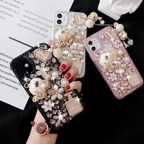 Glitter Crystal Diamond Phone Case, Luxury Case for Huawei P60, P50, P40, P30 Pro Lite, Honor 50, 60
