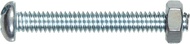 The Hillman Group 7662 Round Head Combo Machine Screw with Nut, 6-32-Inch x 2-Inch, 5-Pack