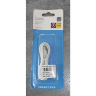 HONGYI Lightning Cable 1M for iPhone🔥 | Charging & Sync Data | CLEARANCES STOCK (Box Yellowish )👍