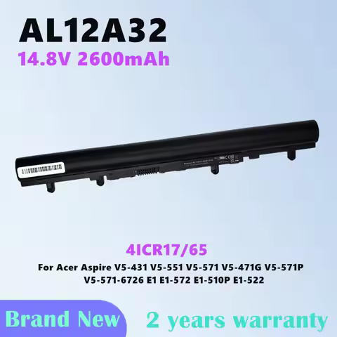Laptop Battery AL12A32 For Acer FOR Aspire V5-171 431 431G 471 471G 531 571 V5-571G V5-571P 4CELLS b