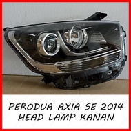 PERODUA AXIA SE ADVANCE (2014 - 2017) HEAD LAMP / LAMPU BESAR / LAMPU DEPAN **AXIA 2017 - 2019 G SPEC**