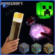 【Ready Stock】MC 2025 LED Minecraft Lamp Torch Color Changing Water Bottle Ore Block Axolotl Pig Head