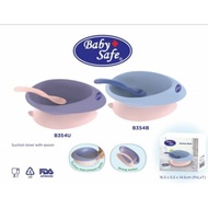 BABYSAFE Suction Bowl With Spoon B354 / Baby Feeding Bowl B354B B354U