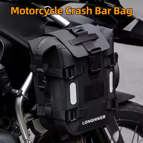 Waterproof Motorcycle Frame Crash Bar Bag 7L TPU Air Tightness Bumper Bag For BMW R1200GS For Honda 