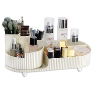 TSDRBWO Makeup Organiser Brush Holder, 360°Rotating Cosmetic Organisers with 9 Compartments, Multifu