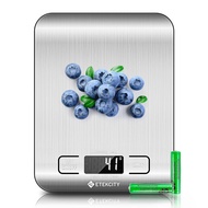 Etekcity Kitchen Electronic Scale Multifunctional Food Scale, 11 lbs/5 kg, Silver, Stainless Steel (