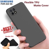 Samsung A22 4G 5G Macaron list soft case black edition casing Samsung A22 5GPOLOS phone case