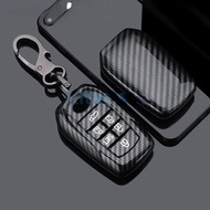 KLNU Carbon Fiber ABS Car Key Cover Case 6 Buttons for Toyota Alphard Vellfire 30 AH30 2016~2020 2019 Keychain Ring Accessories