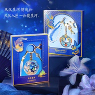 New Glitter Keychain Creative Palace Style Metal Keychain Cultural Creative Gift Beijing Tourist Sou
