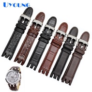 ♡High Quality Genuine Leather Watch Strap For Swatch YRS403 412 402G watch band 21mm watchband m ♠☾