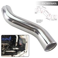 Z / S Shape 40 Deg Aluminum 89-102mm /3.5-4.0" inch Intercooler Intake Pipe Piping Tube hose L=450mm