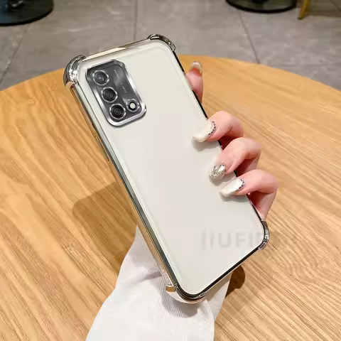 For OPPO F19 F 19 F19S Case For Appo Orrs Reno6 Lite A74 A95 4G A54 A74 5G Four Corners Thickening S