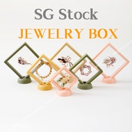 SG Seller Jewelry Medal Display Box / Transparent Film Storage Box Dustproof Display Organizer Suspension Box