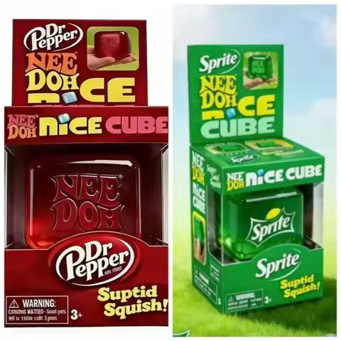 Schylling Needoh Nice Cube Sensory Restlessness Cube Stress Relieve Anxiety Sensory Tool Attention D