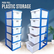 Twins Dolphin 5 Tier Plastic Drawer / Plastic Cabinet 292/L5 / Cloth Drawer/Cloth Organizer/Cloth Cabinet/Laci Baju/Laci