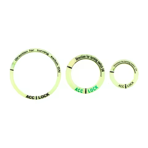 3D Gel Glow Key Ring Sticker Luminous Ignition Switch Cover for Chevrolet Cruze Aveo Captiva Niva Sp