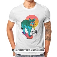 Vaporwave Coyote Fashion Tshirts Wolf Wulf Canis Carnivora Animal Men Tops T Shirt Oversized Tops Shirt Dominant Tshirts XS-6XL