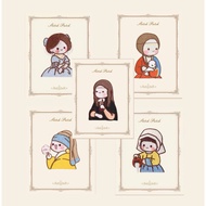 Comical Princess Series Self-Adhesive Embroidered Patches Stick On/ Iron On/ Sew On