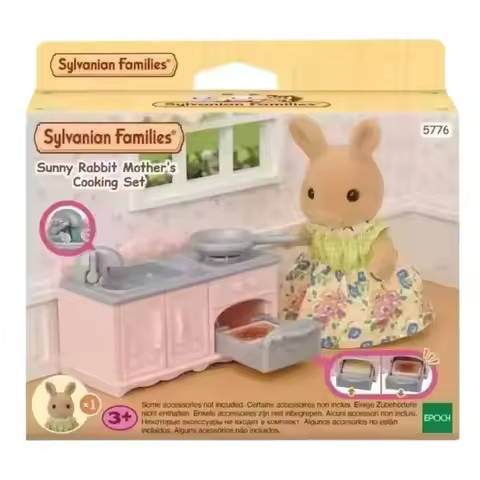 Sylvanian Families Pink cabinet for cooking riceSet Children'S Play House Toys Furniture Accessories