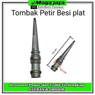 tombak pagar besi plat ornamen pagar besi tempa plat