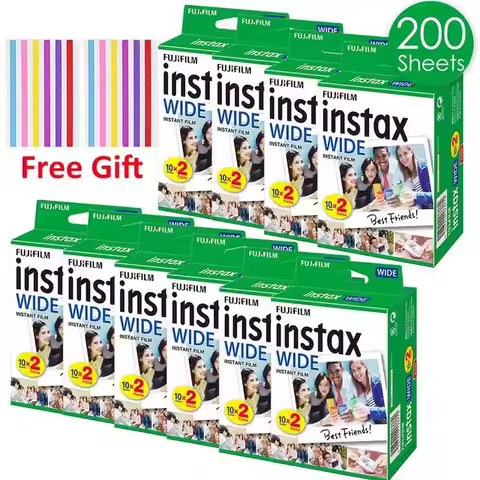10-200 Sheets Fujifilm Instax WIDE Photo Paper 5 Inch Wide Format for Fuji Wide 210 200 300 100 500A