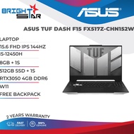 ASUS TUF DASH F15 FX517Z-CHN152W( 15.6 FHD IPS 144HZ / I5-12450H / 8GB + 1S / 512GB + 1S /  RTX3050 