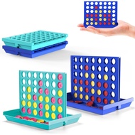 2-Pack Mini Pocket Sized 4 in a Row Board Game for Kids Ages 3+, Perfect Travel Sized Classic Games 