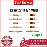 Resistor 1K 1/4Watt /0.25Watt 5%