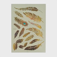 Snatch 路西法羽毛金屬刺青貼紙 / Lucifer Feathers Metallic Tattoo Stickers