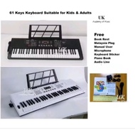 DEFECT UK 61 Keys Digital Piano Electronic Keyboard Package 61 Keys Piano White