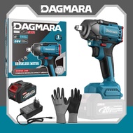 DAGMARA 20V Cordless Impact Wrench, 260N.m Max Torque, Fast Charger