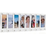 8 Pack Acrylic Magnetic Photo Frames for Fridge,2.36x3.54 Inch Double Sided Clear Mini Picture Frame