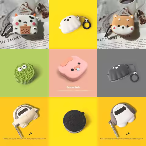 Cute Cartoon Silicone Case For Redmi Buds 5 Wireless Bluetooth Headset Protective Cover For Xiaomi R