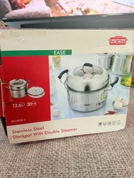 Delichef Stainless Steel Double Steamer / Delichef 不銹鋼雙層蒸鍋