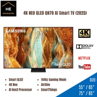 Samsung (2025) 55 / 65 / 75 / 85 Inch Neo QLED QN70F 144hz Gaming Mode 4K AI Smart TV Televisyen QA5
