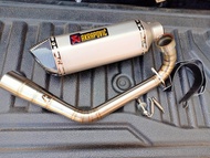 ชุดท่อXMAX300 ปี 2016-2020 ท่อแต่งXmax300+ปลายท่อ Ak 14 นิ้วมีจุกลดเสียง