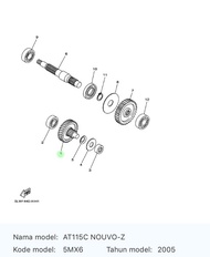 Gir Rasio Susun Depan 5MX-E7410-10 Nouvo Z