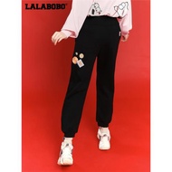 LALABOBO明星同款春季修身刺繡